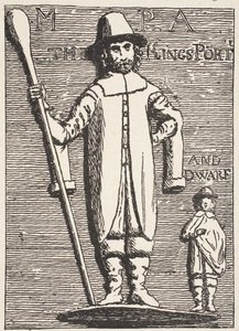 Le roi Charles et le nain, du vieux bas-relief - English School