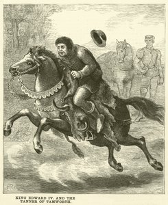 Le roi Édouard IV et le tanneur de Tamworth (gravure)