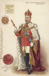 Roi Edouard VII (lithographie couleur)
