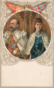 Le roi Édouard VII et la reine Alexandra - English School