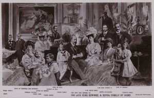 Le roi Édouard VII et sa famille - English School