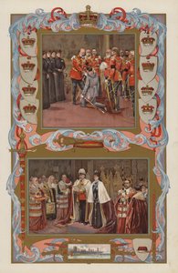 Les premiers actes du roi Édouard VII en tant que souverain en 1901 - English School
