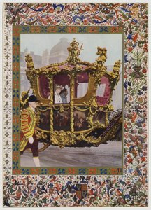 Le roi George V et la reine Mary dans le carrosse d