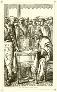 Le Roi Jean signant la Magna Carta