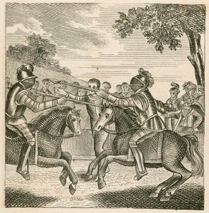 Le roi Richard II empêchant le duel entre les ducs de Hereford et de Norfolk - English School