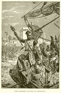 Le roi Richard débarquant en Palestine
