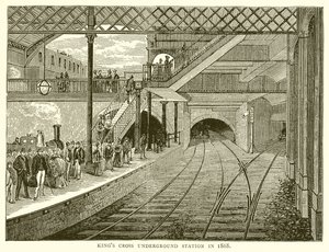 Station de métro Kings Cross en 1868 - English School