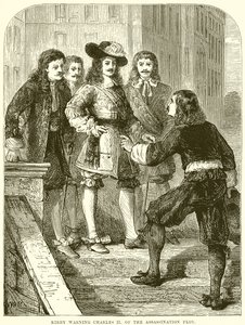 Kirby avertissant Charles II du complot d