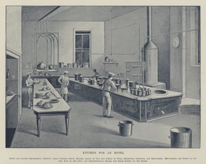 Cuisine pour un hôtel