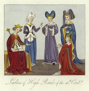 Dames de haut rang du XVe siècle - English School