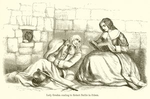 Lady Graden lisant à Robert Baillie en Prison