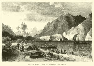 Lac de Côme, vue de Malgrate depuis Lecco - English School