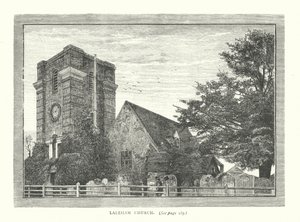 Église de Laleham (gravure) - English School