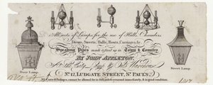 Fabricant de lampes, carte de visite