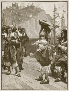 Débarquement de Charles II à Douvres, 26 mai 1660 (illustration de Cassells Illustrated History of England) - English School