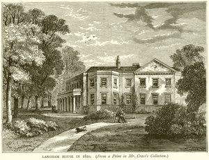 Maison Langham en 1820