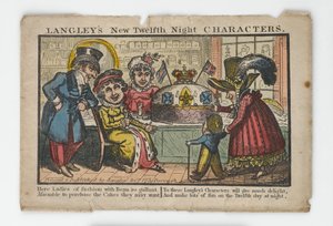 Enveloppe des nouveaux personnages de la Nuit des Rois de Langley, 1818