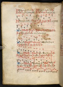 Volume écrit sur vélin au XVe siècle, contenant des traités anciens et très intéressants sur la musique par différents auteurs - English School