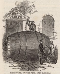 Grand tonneau de vin de porto - English School