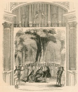 Dernière scène de la pièce King John, Théâtre de Drury Lane, Londres - English School