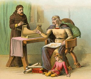 Les dernières années du règne du roi Robert : Construction navale - English School