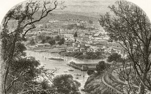 Launceston, Tasmanie, vers 1880, de 
