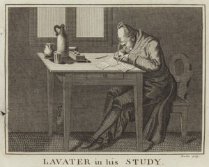 Lavater dans son étude