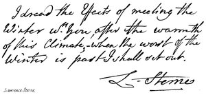 Lawrence Sterne - English School