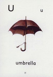 Lettre U, parapluie
