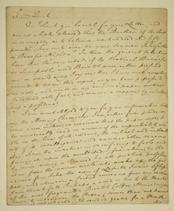 Lettre de William Woodfall (1746-1803) à l