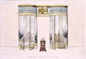 Rideaux de fenêtre de bibliothèque, planche 106 de l