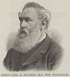 Lieutenant-colonel E Hughes, député de Woolwich (gravure) - English School