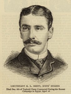 Lieutenant E L Brett, Garde écossaise - English School