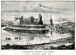 Palais et ville de Linlithgow (gravure)