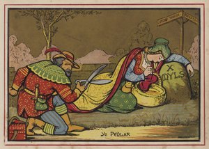 Petite marchande (lithographie en couleur)