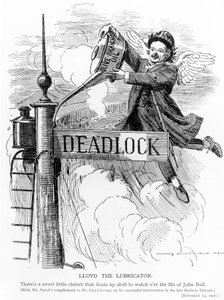 Lloyd le Lubrificateur, du magazine Punch, 13 novembre 1907 - English School