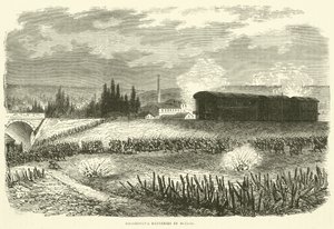 Batteries de locomotives en action, novembre 1870