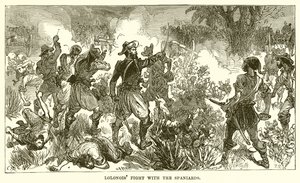 Combat de Lolonois avec les Espagnols - English School