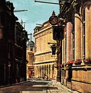 Rue Lombard dans la Cité de Londres