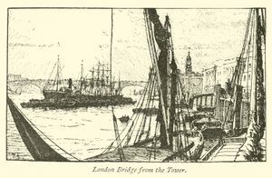 Pont de Londres depuis la Tour - English School