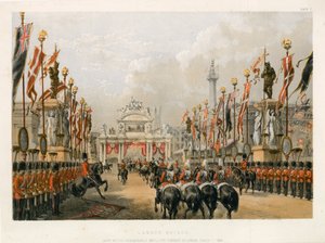 Pont de Londres, gardé par la Honourable Artillery Company de Londres, 7 mars 1863 - English School