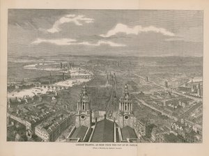 Le trafic de Londres vu du sommet de la cathédrale Saint-Paul - English School