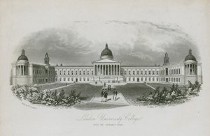 Université de Londres, avec les ailes prévues - English School