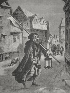 Garde de nuit de Londres au XVIIe siècle - English School