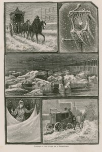 Londres sous une tempête de neige - English School