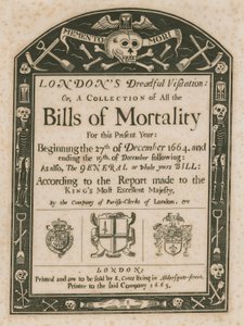 La terrible visite de Londres; ou, Une collection de billets de mortalité - English School