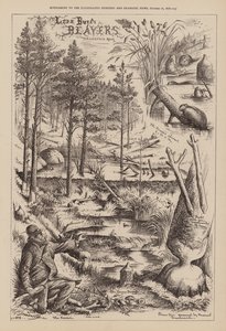Castors de Lord Bure, Drumreoch Moor (gravure) - English School