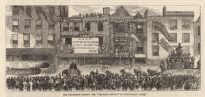 Jour du Lord Maire : Le cortège passant devant Sir Paul Pindar - English School