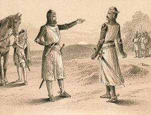Lord Pembroke et Bruce avant la bataille de Methven