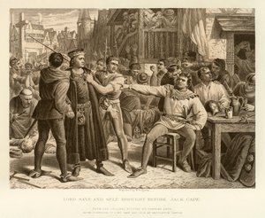 Lord Saye et Sele amenés devant Jack Cade - English School